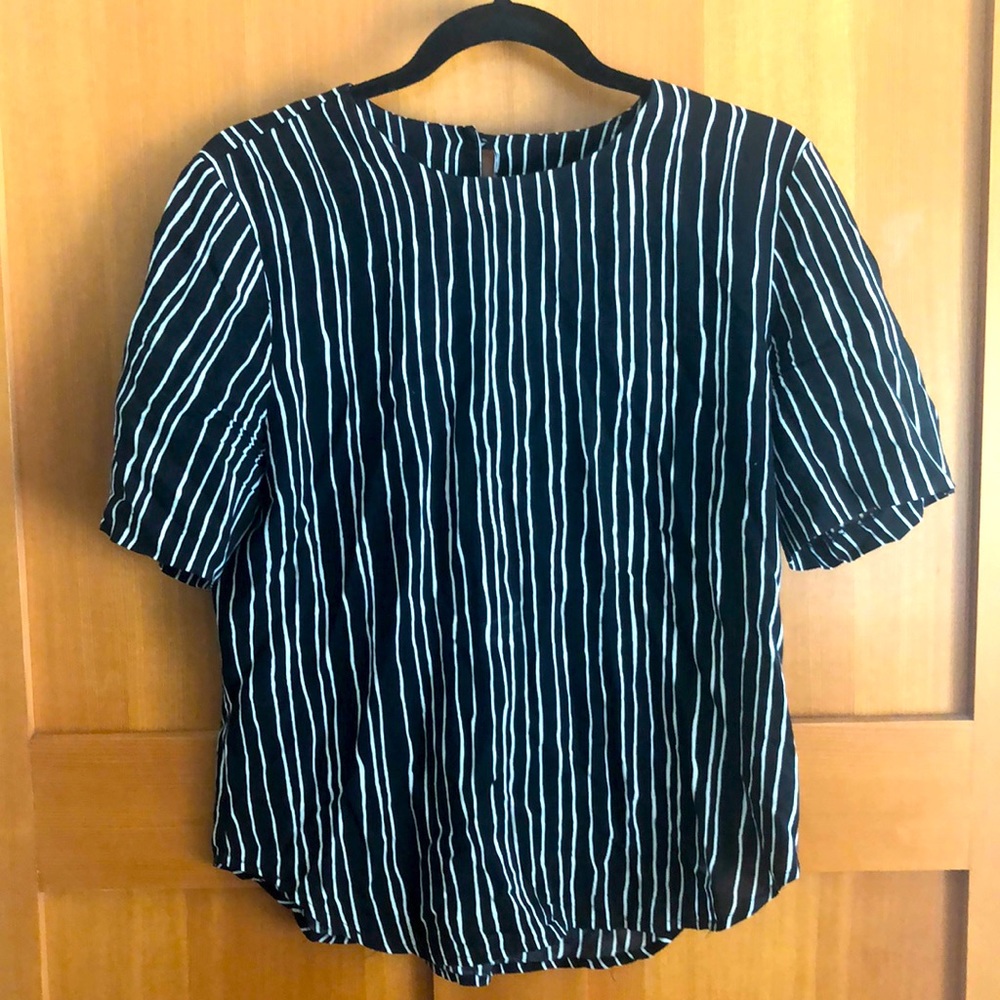 Black & White Striped Blouse